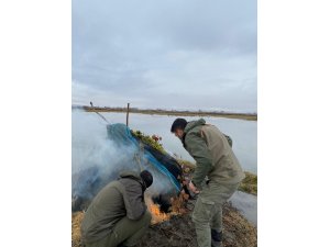 Av için kullanılan gümeler imha edildi