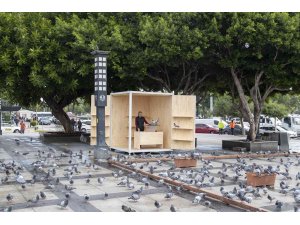 Tarihi Ulu Çarşı Meydanı’na yeni güvercin evi