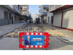Akdeniz’de sokak yenileme ve yeni yol çalışmaları