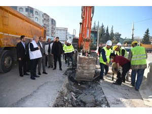 Osmaniye merkez içme suyu ve merkez kanalizasyon projesinde ilk kepçe vuruldu