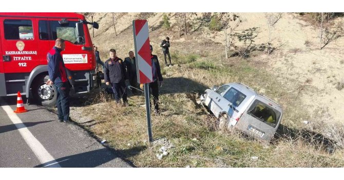 Kahramanmaraş’ta ticari araç şarampole düştü: 5 yaralı