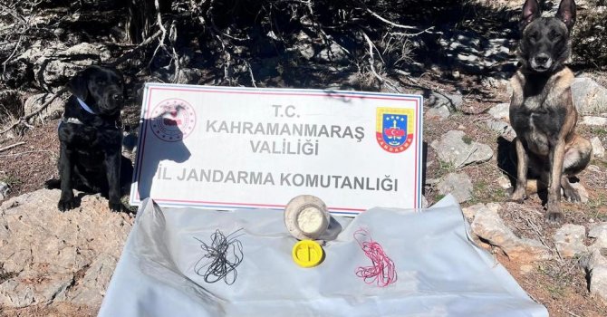 Kahramanmaraş’ta el yapımı patlayıcıyı imha edildi