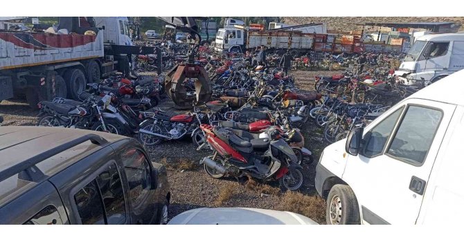 Trafikten men edilen motosikletler silah endüstrisinde kullanılacak