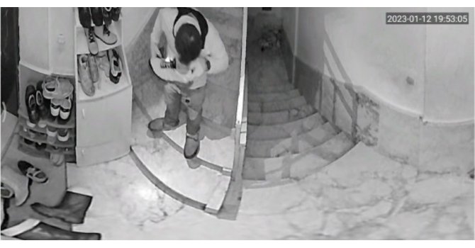 Ayakkabıları önce numarasına bakıp sonra koklayarak çaldı