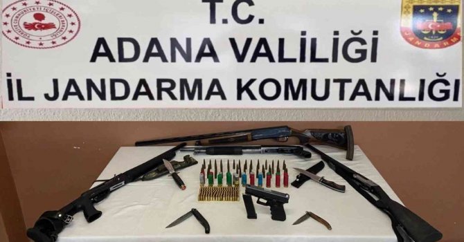 Tufanbeyli ve Ceyhan’da silah operasyonu