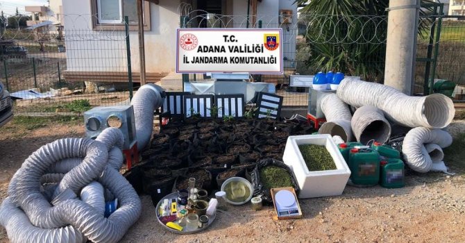Villada ’iklimlendirme sistemli’ uyuşturucu üretimine 1 gözaltı