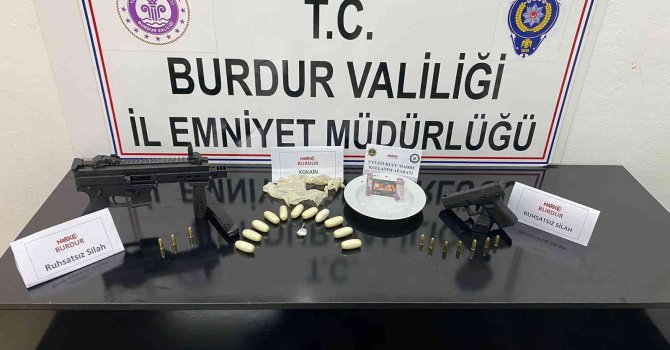 Burdur’da uyuşturucu operasyonunda 3 tutuklama