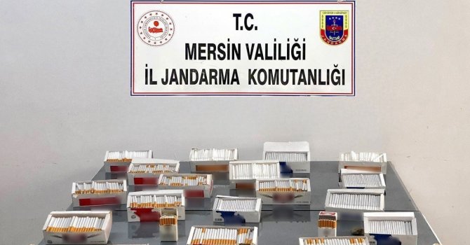 Mersin’de kaçak sigara ve makaron operasyonu