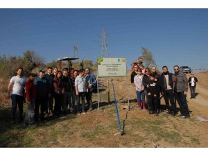 Kazada kaybettikleri arkadaşları anısına hatıra ormanı oluşturdular