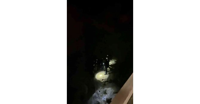 Dereye uçan araç yandı, sürücü hayatını kaybetti