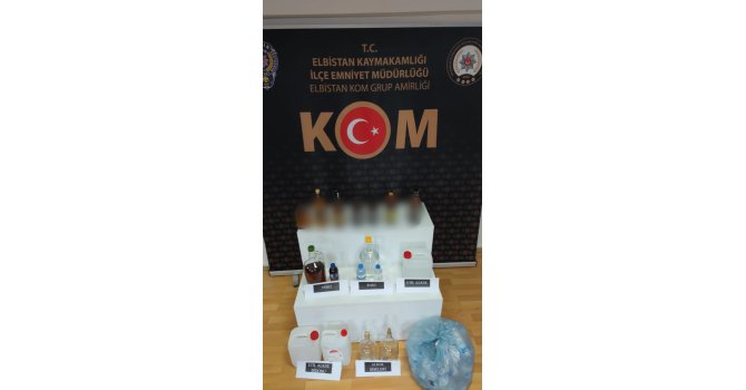 Kaçak içki yapılan eve operasyon