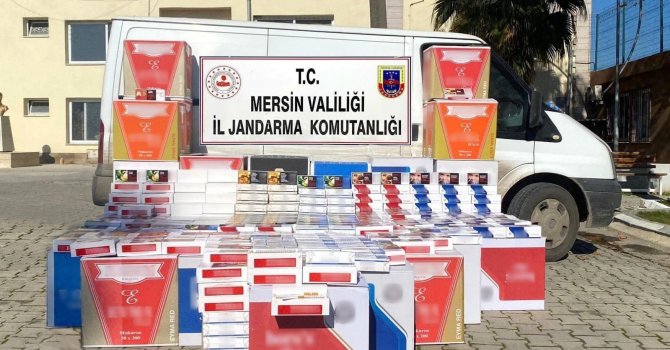 Mersin’de 170 bin adet kaçak sigara ele geçirildi