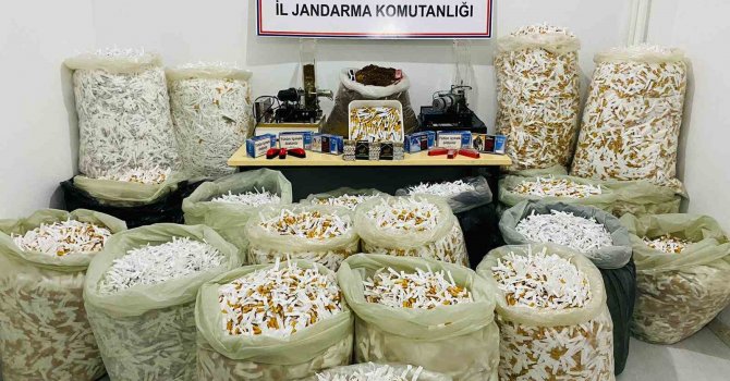 Osmaniye’de kaçak sigara üretimi yapan şahıs yakalandı