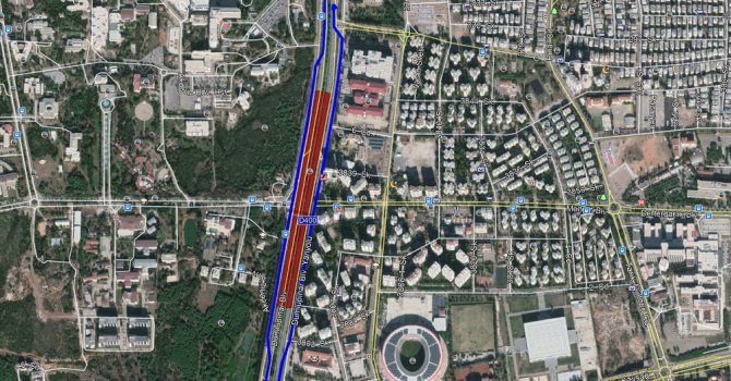 Ulaşım yan yollardan sağlanacak