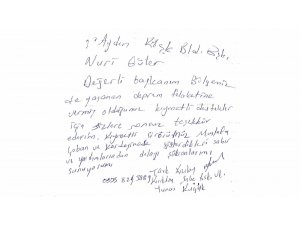 Deprem bölgesinden, Başkan Güler’e anlamlı mesaj