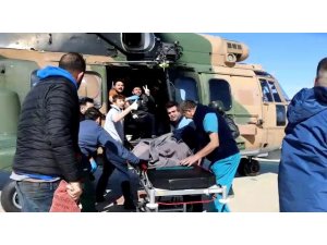 160 sortide 720 afetzede Adana Şehir Hastanesi heliportuna indirildi