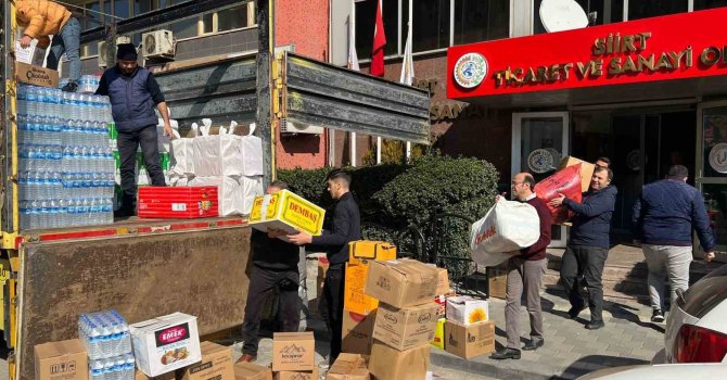 Siirt TSO, Malatya deprem bölgesinde yardım tırı gönderdi