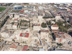 Hatay’daki yıkım havadan görüntülendi