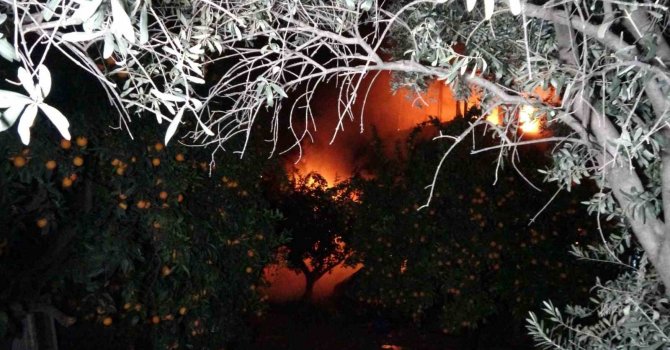 Yaşlı çift yangından komşuları sayesinde kurtuldu