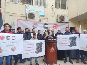 Gazze’de Türk ve Suriyeli depremzedeler için kan bağışı kampanyası