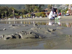 Deniz suyu 15 metre çekildi