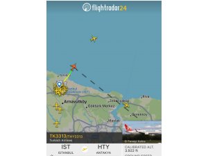 Pist onarımı tamamlanan Hatay Havalimanı’na ilk uçuş gerçekleşti