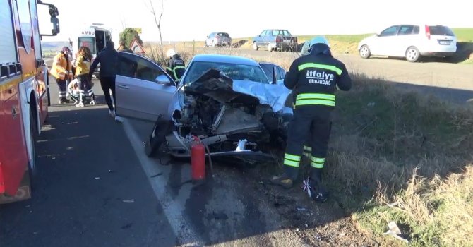 Tekirdağ’da feci kaza: 5 yaralı