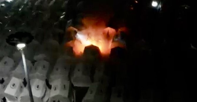 Osmaniye’de çadır kentte yangın