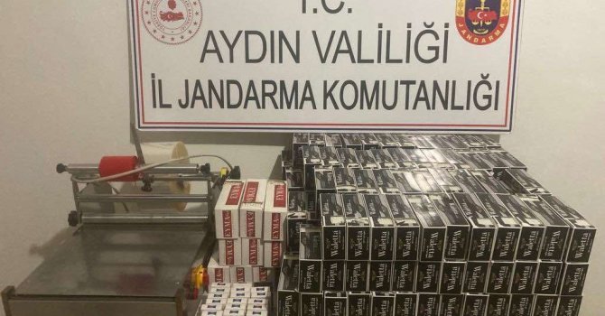 Germencik’te 50 bin adet makaron ele geçirildi