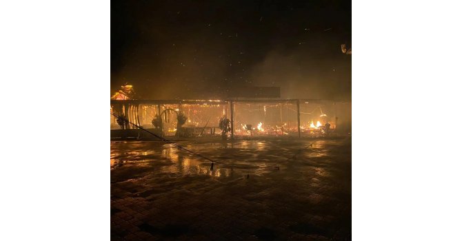 Ordu’da bir restoran, yangın sonucu küle döndü