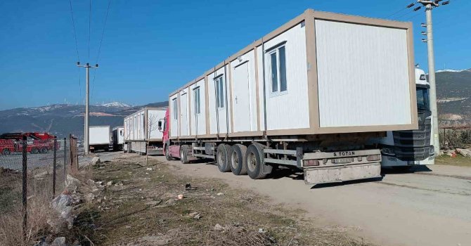 Nurdağı’nda konteyner kent çalışmaları hız kazandı