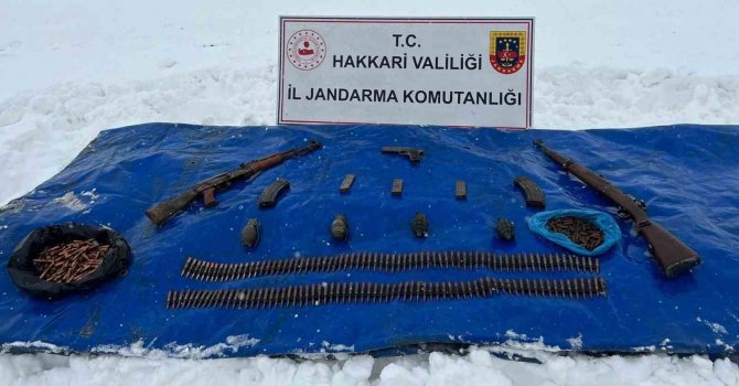 Yüksekova’da silah ve mühimmat ele geçirildi