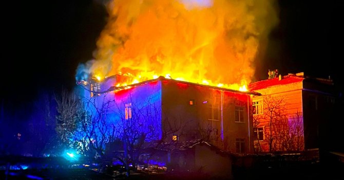 Osmancık’ta korkutan yangın