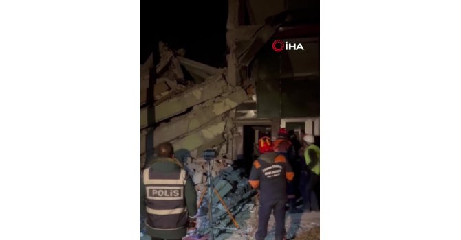 Arama kurtarma çalışmaları sırasında aniden çıkan güvercin, paniğe neden oldu