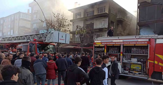 Başkent’te korkutan yangın