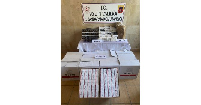 Aydın’da 30 bin adet kaçak sigara ele geçirildi