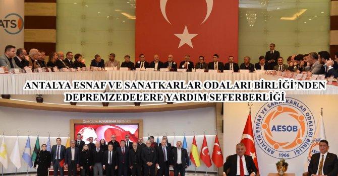 AESOB'DAN DEPREMZEDELERE YARDIM SEFERBERLİĞİ