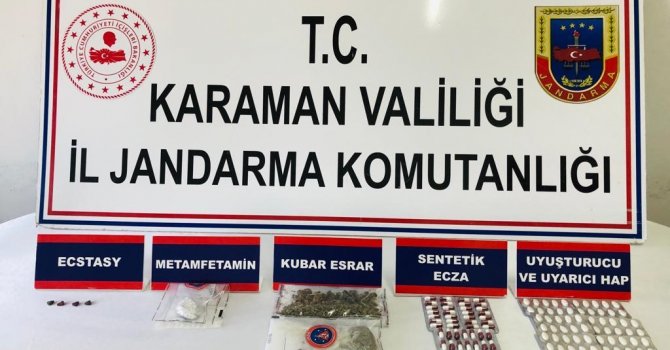 Karaman’da uyuşturucu operasyonunda 3 kişi gözaltına alındı