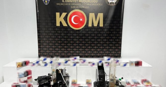 Samsun’da 7 bin 200 dal makaron ele geçirildi