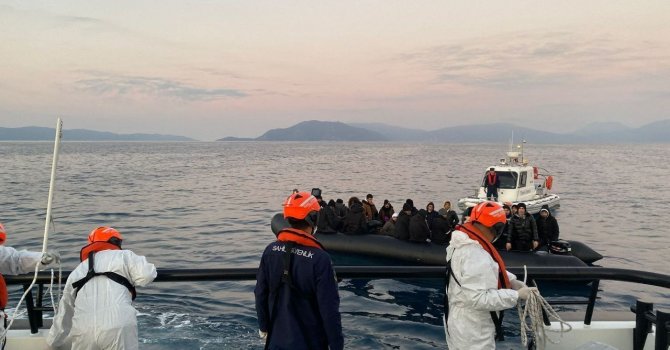 Aydın’da 39 düzensiz göçmen kurtarıldı