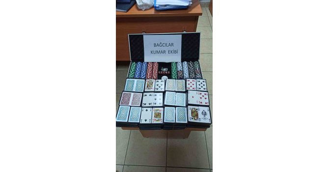 Bağcılar’da kumar oynanan bir eve operasyon düzenlendi