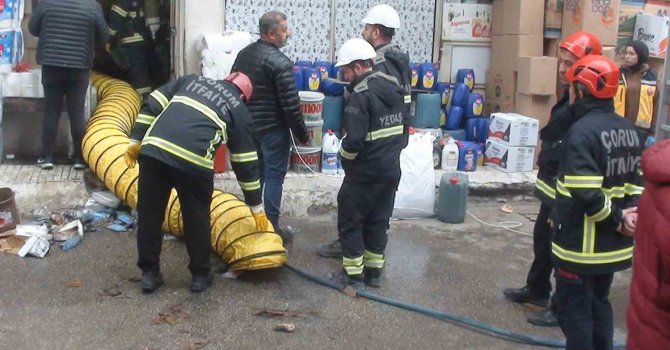 İş yerindeki yangın, maddi hasara neden oldu