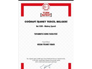 Tufanbeyli fasulyesine coğrafi işaret tescili