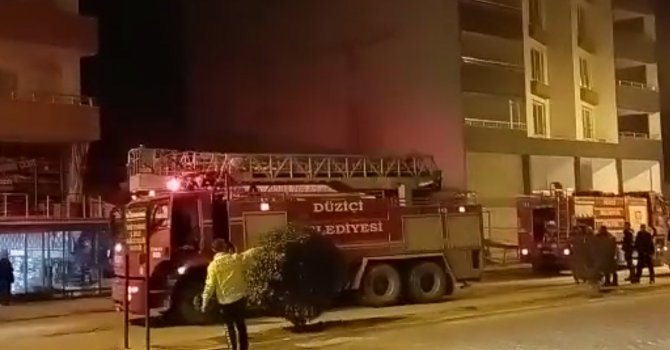 Osmaniye’de iş yerinde yangın