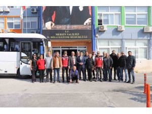 Mersin’den 15 gönüllü öğretmen depram bölgesine uğurlandı