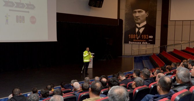 Şoförler eğitim aldı