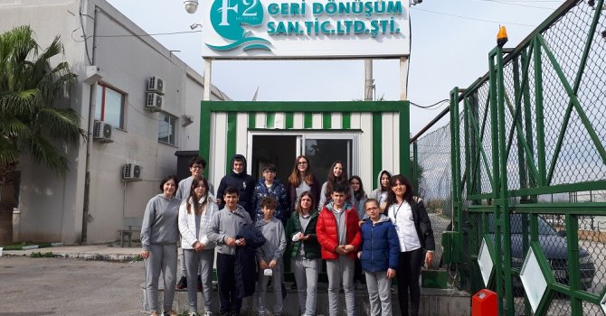 Geri dönüşüm tesislerine inceleme gezisi