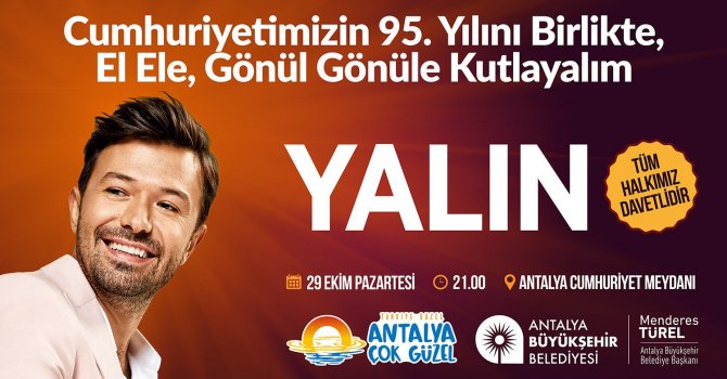 Cumhuriyet Bayramı’nda Yalın Konseri