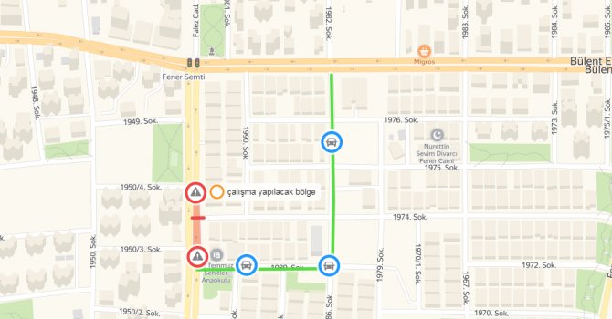 O Cadde 5 gün trafiğe kapatılacak