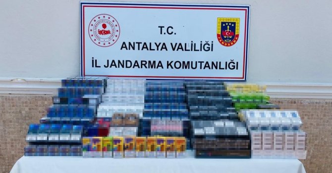 Antalya’da jandarmadan kaçak sigara operasyonu